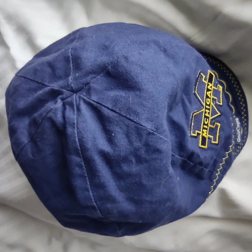 Michigan Wolverines Embroidered Blue GalsCaps‎ Hat Women Size XL Reversible
